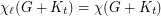 $ \chi_\ell(G+K_t)= \chi(G+K_t) $