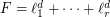 $ F = \ell_1^d+\dotsb+\ell_r^d $