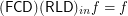 $ ( \mathsf{\tmop{FCD}}) ( \mathsf{\tmop{RLD}})_{\tmop{in}} f = f $