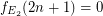 $ f_{E_2}(2n+1)= 0 $