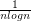 $  \frac{1}{nlogn} $